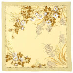 White Wild Rose scarf