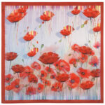 Poppy Field scarf