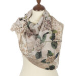 Anthea Beige Silk Scarf