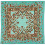 Coral Breeze turquoise scarf