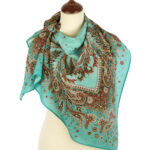 Coral Breeze turquoise scarf - Image 2