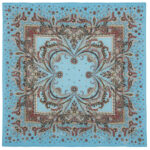 Coral Breeze blue scarf