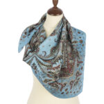 Coral Breeze blue scarf - Image 2