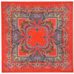 Coral Breeze Red Scarf