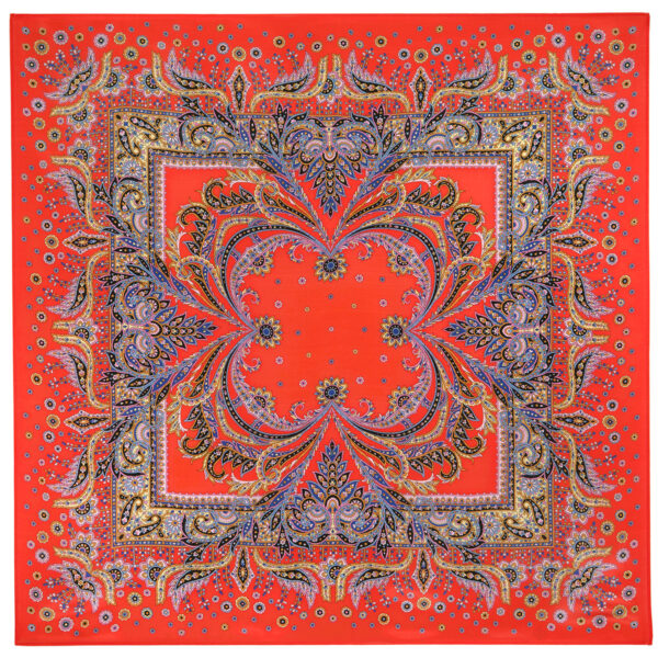 Coral Breeze Red Scarf