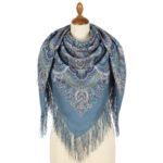 Blue Rendezvous Woolen Shawl