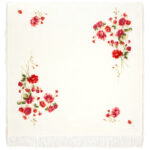 Roses on the Snow shawl