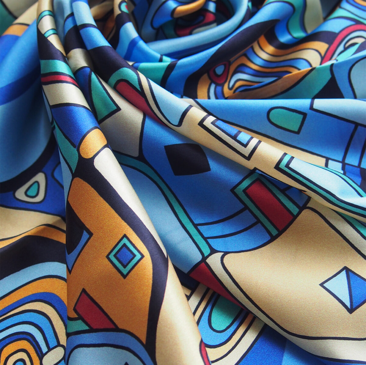 Sun city blue scarf - Image 2