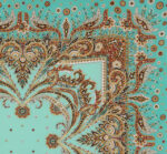 Coral Breeze turquoise scarf - Image 3