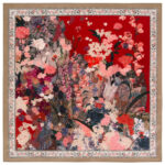 Crimson Garden scarf